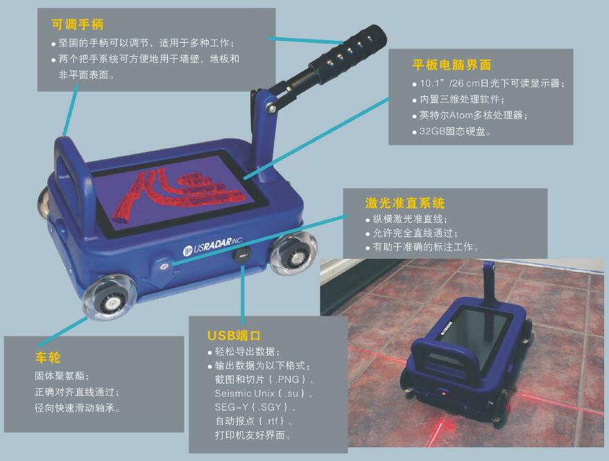 混凝土掃描探地雷達,混凝土探地雷達,混凝土雷達掃描儀,手持式混凝土雷達